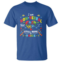 I Am Non Verbal But I Still Have A Voice Autism Awareness T Shirt Heart Puzzle
