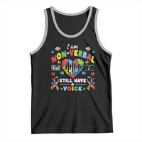 I Am Non Verbal But I Still Have A Voice Autism Awareness Tank Top Heart Puzzle