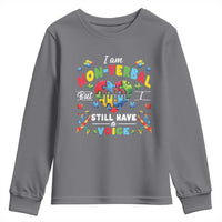 I Am Non Verbal But I Still Have A Voice Autism Awareness Youth Sweatshirt Heart Puzzle