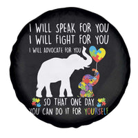 Autism Awareness Mom Spare Tire Cover I Will Speak Fight Advocate For You So That You Can Do It For Yourself