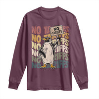 Funny Resist Penguins Long Sleeve Shirt No Tariffs On Penguin