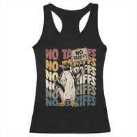 Funny Resist Penguins Racerback Tank Top No Tariffs On Penguin