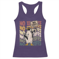 Funny Resist Penguins Racerback Tank Top No Tariffs On Penguin