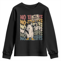 Funny Resist Penguins Youth Sweatshirt No Tariffs On Penguin