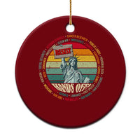 Funny Hands Off Ceramic Ornament Resist Vintage Statue Of Liberty - Wonder Print Shop
