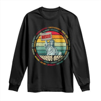 Funny Hands Off Long Sleeve Shirt Resist Vintage Statue Of Liberty
