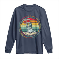 Funny Hands Off Long Sleeve Shirt Resist Vintage Statue Of Liberty