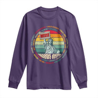 Funny Hands Off Long Sleeve Shirt Resist Vintage Statue Of Liberty