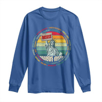 Funny Hands Off Long Sleeve Shirt Resist Vintage Statue Of Liberty