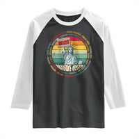Funny Hands Off Raglan Shirt Resist Vintage Statue Of Liberty