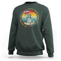 Funny Hands Off Sweatshirt Resist Vintage Statue Of Liberty