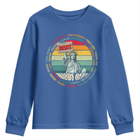Funny Hands Off Youth Sweatshirt Resist Vintage Statue Of Liberty