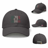 Funny El Papa Mas Chingon Baseball Cap Best Mexican Dad Father's Day Mexican Flag