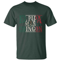 Funny El Papa Mas Chingon T Shirt Best Mexican Dad Father's Day Mexican Flag