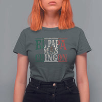 Funny El Papa Mas Chingon T Shirt For Women Best Mexican Dad Father's Day Mexican Flag