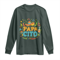 Funny Cinco De Mayo Father's Day Mexican Papacito Long Sleeve Shirt Sombrero Hat