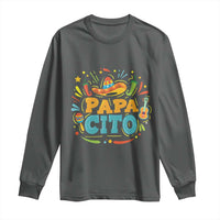 Funny Cinco De Mayo Father's Day Mexican Papacito Long Sleeve Shirt Sombrero Hat