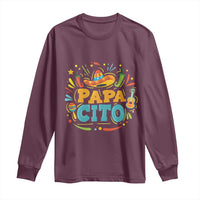 Funny Cinco De Mayo Father's Day Mexican Papacito Long Sleeve Shirt Sombrero Hat