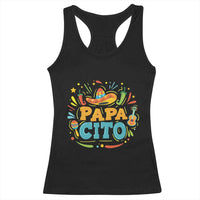 Funny Cinco De Mayo Father's Day Mexican Papacito Racerback Tank Top Sombrero Hat