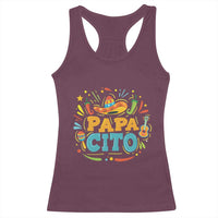 Funny Cinco De Mayo Father's Day Mexican Papacito Racerback Tank Top Sombrero Hat