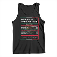 Funny Mexican Dad Tank Top Dad Nutrition Facts Mexico Flag Father's Day