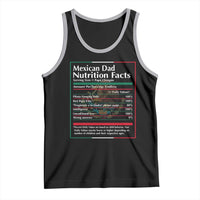Funny Mexican Dad Tank Top Dad Nutrition Facts Mexico Flag Father's Day