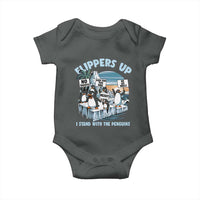 Flippers Up I Stand With The Peinguins Baby Onesie Penguins Tariff Resist