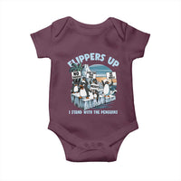 Flippers Up I Stand With The Peinguins Baby Onesie Penguins Tariff Resist