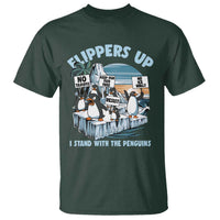 Flippers Up I Stand With The Peinguins T Shirt Penguins Tariff Resist