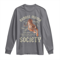 Funny Badass Mama Society Long Sleeve Shirt Vintage Tiger Mother's Day