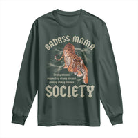 Funny Badass Mama Society Long Sleeve Shirt Vintage Tiger Mother's Day