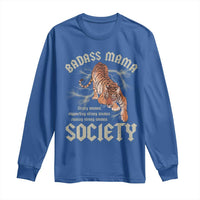 Funny Badass Mama Society Long Sleeve Shirt Vintage Tiger Mother's Day