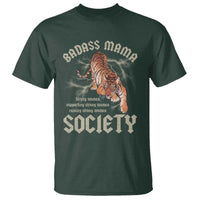 Funny Badass Mama Society T Shirt Vintage Tiger Mother's Day