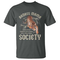 Funny Badass Mama Society T Shirt Vintage Tiger Mother's Day