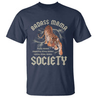 Funny Badass Mama Society T Shirt Vintage Tiger Mother's Day
