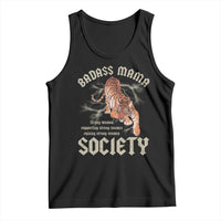 Funny Badass Mama Society Tank Top Vintage Tiger Mother's Day