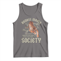 Funny Badass Mama Society Tank Top Vintage Tiger Mother's Day