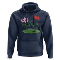 Amen Funny Golf Hoodie Azalea Floral Augusta Georgia for Golfers