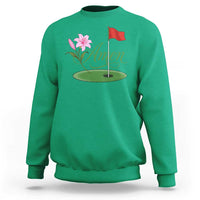 Amen Funny Golf Sweatshirt Azalea Floral Augusta Georgia for Golfers