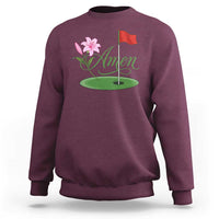 Amen Funny Golf Sweatshirt Azalea Floral Augusta Georgia for Golfers