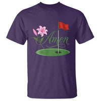 Amen Funny Golf T Shirt Azalea Floral Augusta Georgia for Golfers