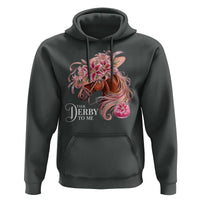 Talk Derby To Me Hoodie Funny Horse Racing Derby Day Stargazer Lilies