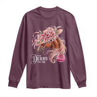 Talk Derby To Me Long Sleeve Shirt Funny Horse Racing Derby Day Stargazer Lilies