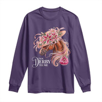 Talk Derby To Me Long Sleeve Shirt Funny Horse Racing Derby Day Stargazer Lilies