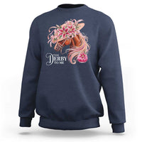 Talk Derby To Me Sweatshirt Funny Horse Racing Derby Day Stargazer Lilies