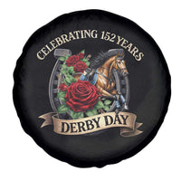 Celebrating 152 Years Derby Day Spare Tire Cover Vintage Horse Racing Roses