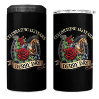 Celebrating 152 Years Derby Day 4 in 1 Can Cooler Tumbler Vintage Horse Racing Roses