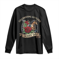 Celebrating 152 Years Derby Day Long Sleeve Shirt Vintage Horse Racing Roses