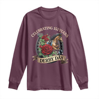 Celebrating 152 Years Derby Day Long Sleeve Shirt Vintage Horse Racing Roses