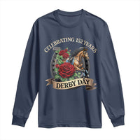 Celebrating 152 Years Derby Day Long Sleeve Shirt Vintage Horse Racing Roses